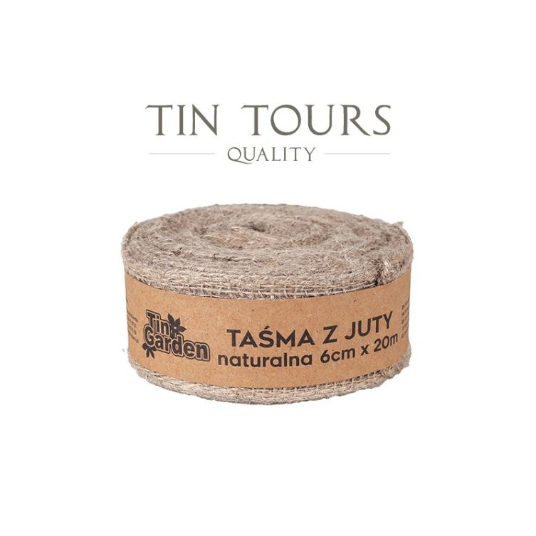 Taśma Jutowa 6 cm x 20 m Naturalna Dekoracyjna Juta Eko