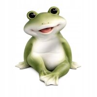 Figurka ogrodowa żabka relax 10,5 cm Solis Decor z polyresinu
