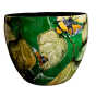 OSŁONKA Metalowa BEE GREEN h 15 cm Doniczka Złota Pszczoła Zieleń Ter Steege