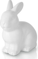 Figurka Ceramiczna Wielkanocna Zajączek 13 cm biały