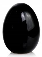 Figurka Wielkanocna Ceramiczne Jajko 8 cm czarne