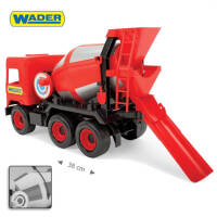 Wader Middle Truck Betoniarka czerwona karto 32114