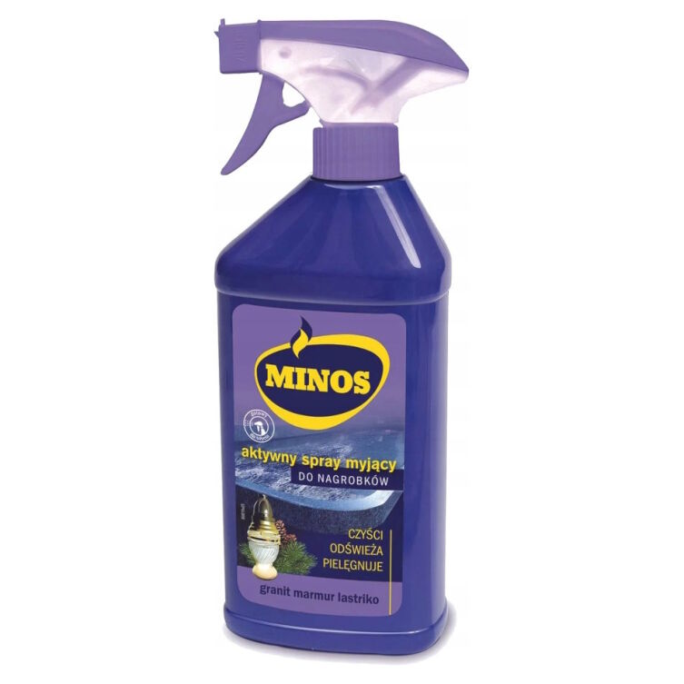 MINOS Aktywny Spray do Mycia Nagrobków - Granit, Marmur, Lastriko - 270ml
