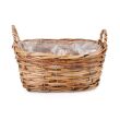 OWALNY KOSZYK RATTANOWY Z UCHWYTAMI 32x21x14/19h cm - 3