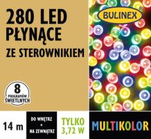 Lampki LED 280 LED pływające 14 m multikolor