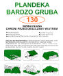 Plandeka 4 x 6 m zielona bardzo gruba 130g/m2 - 2
