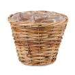 OKRĄGŁY KOSZYK RATTANOWY NA KWIATY 19x19x15h cm GD6121.S - 2