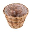 OKRĄGŁY KOSZYK RATTANOWY NA KWIATY 19x19x15h cm GD6121.S - 3