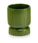 Osłonka ceramiczna Dark Green 15 cm zielona doniczka dekoracyjna