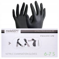 Rękawiczki nitrylowe bezpudrowe czarne S op. 100szt
