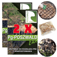 2 X Grzybnia do Rozkładu Pni PG Poszwald Eko do Drzew 0,6