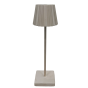 Lampka stołowa LED dotykowa beżowa USB 3 barwy ściemnianie 1800mAh 38cm