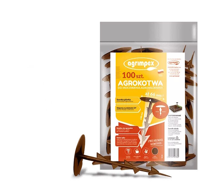 Agrokotwa brązowa Agrimpex 100 szt.