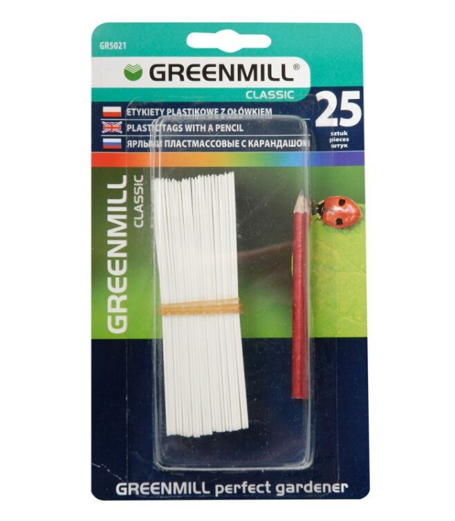 Greenmill Classic Etykiety plastikowe z ołówkiem GR5021