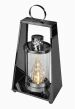 Latarnia Znicz Glamour Czarny 30 cm Lampion Szklany z Uchwytem Bez LED - 3