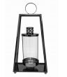Latarnia Znicz Glamour Czarny 30 cm Lampion Szklany z Uchwytem Bez LED - 2