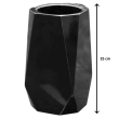 Wazon nagrobkowy “Diament” czarny 25 cm – odporny, ciężki, bez wkładu - 2