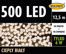 Lampki choinkowe Bulinex na zewnątrz 12.5m 500 LED barwa ciepła