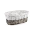 OWALNY KOSZYK WIKLINOWY NA BALKON 32x19x12h cm HL01886.4.2 - 5