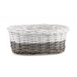 OWALNY KOSZYK WIKLINOWY NA BALKON 32x19x12h cm HL01886.4.2 - 4