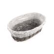 OWALNY KOSZYK WIKLINOWY NA BALKON 32x19x12h cm HL01886.4.2 - 2