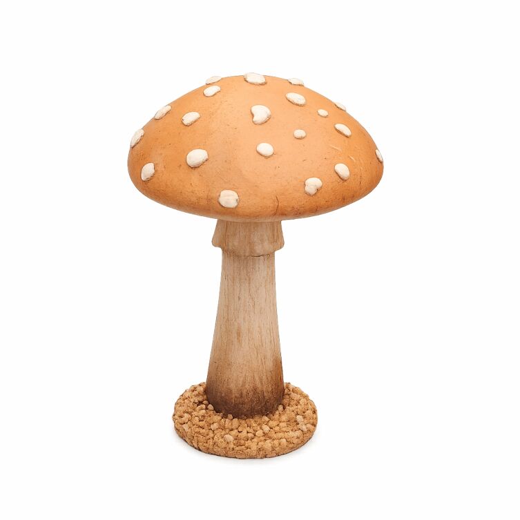 Leśny muchomor brązowy 10,5 x 10,5 x 17,5 cm figurka dekoracyjna