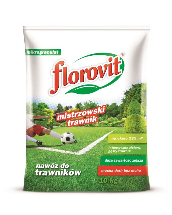 Nawóz Florovit Mistrzowski Trawnik do trawników z mchem 10 kg