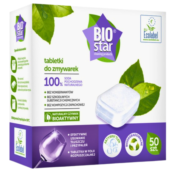 Tabletki do Zmywarki BIOSTAR Bioaktywne 50 szt EKO