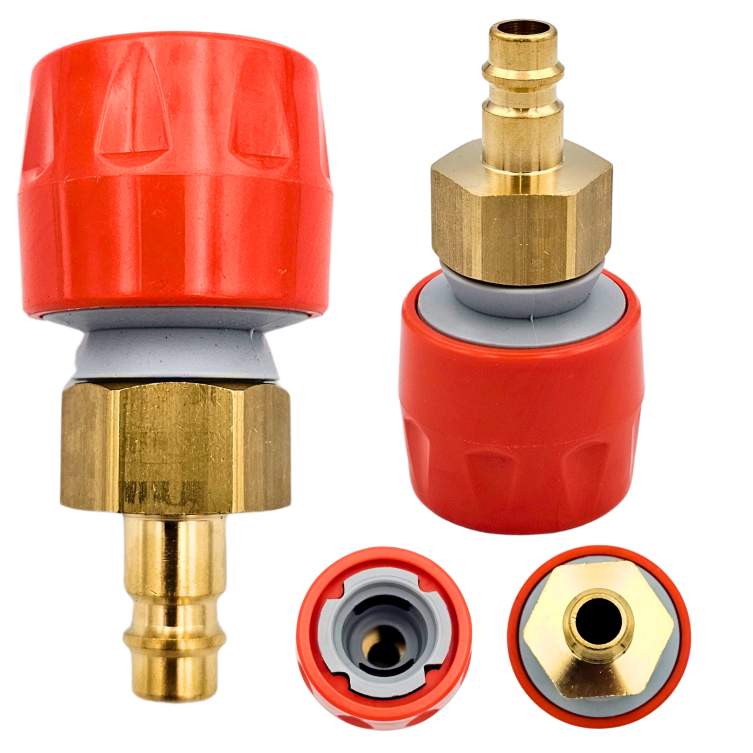 Zestaw do przedmuchania węża ogrodowego z szybkozłączką i końcówką do kompresora