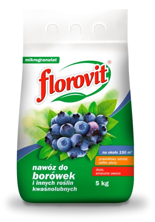 Florovit nawóz do borówek i innych kwaśnolubnych roślin worek 5kg