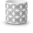 Osłonka ETNO 14 cm Cylinder Ceramiczna SZARA Wzory Geometryczne - 3