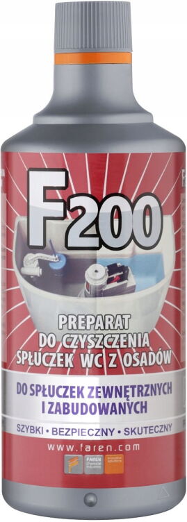 F200 mocny środek do czyszczenia z osadów do WC 1L