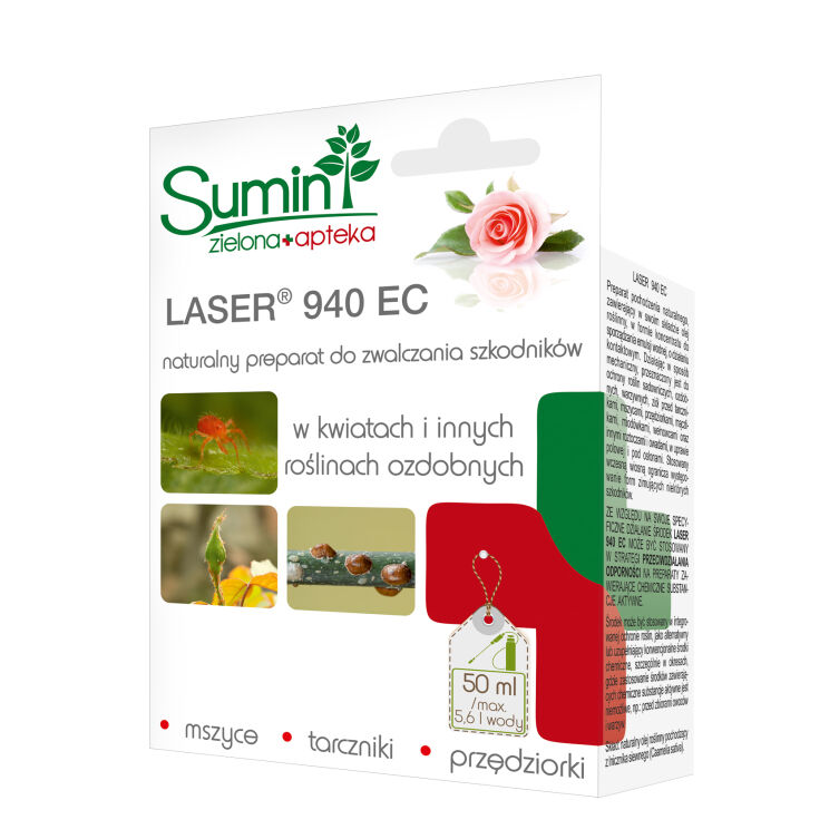 Laser 940 EC w Kwiatach i Roślinach Ozdobnych 50ml na szkodniki