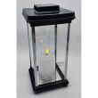 Lampion Nagrobny Czarny 30 cm Szklany Znicz Lustro na Wkład 23 cm - 3