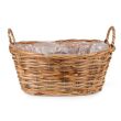 OWALNY KOSZYK RATTANOWY Z UCHWYTAMI 40x30x18/25 cm - 3