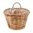 OWALNY KOSZYK RATTANOWY Z UCHWYTAMI 40x30x18/25 cm - 4
