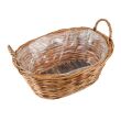 OWALNY KOSZYK RATTANOWY Z UCHWYTAMI 40x30x18/25 cm - 5