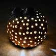 Dynia lampion ceramiczny 17x18 cm ręcznie szkliwiona dekoracja - 5