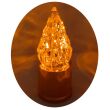 Wkład LED do Zniczy 15 cm Złoty 4 LED Zimne Światło Baterie - 3