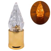 Wkład LED do Zniczy 15 cm Złoty 4 LED Zimne Światło Baterie