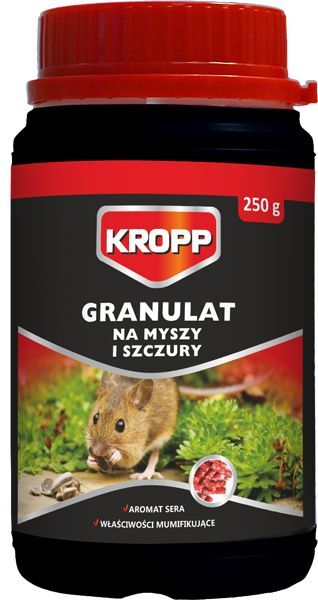 Granulat na myszy i szczury 250g Kropp