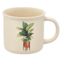 Kubek Porcelanowy 355 ml Roślina w Doniczce