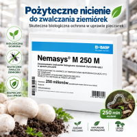 Nemasys M 250 mln – pożyteczne nicienie na ziemiórki w uprawie pieczarek