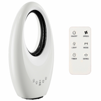 Wentylator bezłopatkowy stojący BACKHOME LIVING 4010 biały 50W pilot
