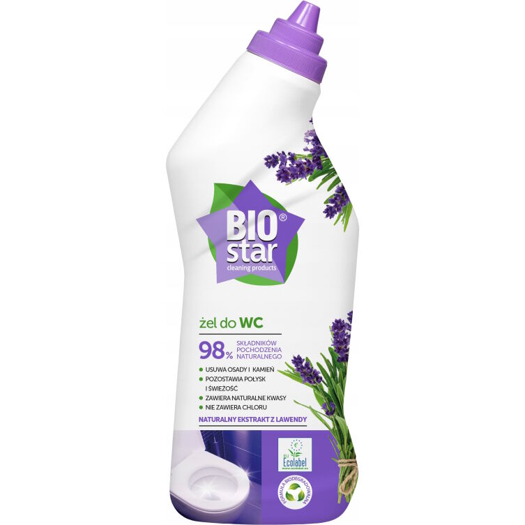 BIOSTAR Ekologiczny Żel do WC 750 ml Lawenda Kamień Osad Probiotyki