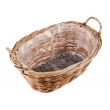 OWALNY KOSZYK RATTANOWY Z UCHWYTAMI 37x26x16/22h cm - 5