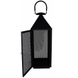 Latarnia mała czarna metalowa – dekoracyjna 11×10×23,5 cm - 3