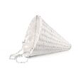 Biały Wiklinowy Kosz Wiszący na Kwiaty 30x30x32/67h cm YDL-180364.B - 4