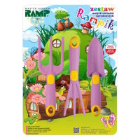 Zestaw Narzędzi Ogrodowych 3 szt RAMPIK Fiolet Łopatka Widełki