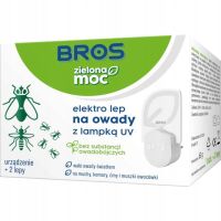 BROS Zielona Moc elektro lep UV na owady urządzenie + 2 lepy